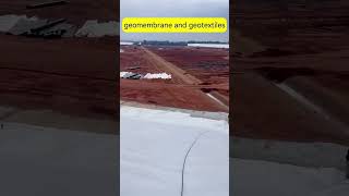 hdpe geomembrane and nonwoven long fiber geotextiles for road construction geomembrane geotextile [upl. by Ecyla]