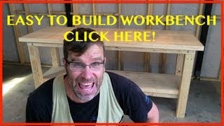 How to Build a Workbench Easy Cheap amp Sturdy 😁 [upl. by Anitsirt178]