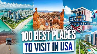 100 Best Places To Visit in USA 2024 4K [upl. by Oirottiv]