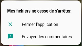 Comment Réparer Toutes Les Erreurs De Malheureusement Le Processus Sest Arrêté Dans Android [upl. by Eiltan]