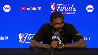 Dallas Mavericks Kyrie Irving NBA Finals Media Day Interview [upl. by Nanreik]