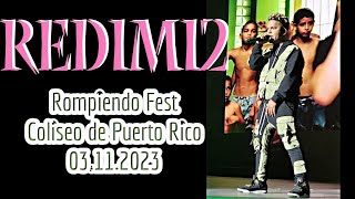 Redimi2 en su concierto“Rompiendo Fest” en el Coliseo de Puerto Rico [upl. by Gnoht]