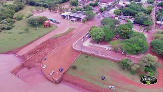 Itaqui  RS  porto na divisa Brasil e Argentina filmagem com Drone [upl. by Salangia]