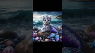 Magical ✨ mermaid fish 🐟cat kittey youtubeshorts cartoon viralvideo viralshort [upl. by Artemla337]