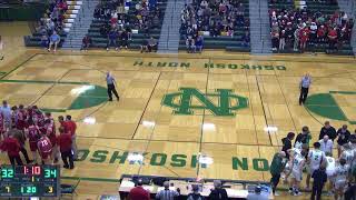 JV Oshkosh North High School vs Neenah High School Mens JV Basketball [upl. by Fotzsyzrk323]