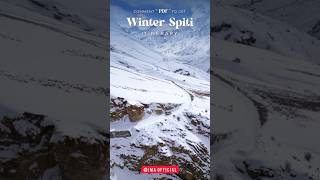 Winter Spiti In 40 Seconds 😍 travel shortsfeed himachal himalayas shorts safar spiti [upl. by Kyle110]