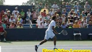 Jo Wilfried Tsonga tennis serve volley [upl. by Daisie]