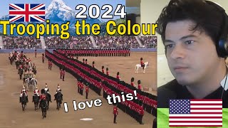 American Reacts Trooping the Colour 2024 [upl. by Hal]