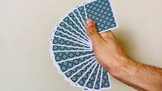 One Handed Card Fan Tutorial [upl. by Benito]