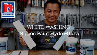 How to whitewash pine wood timber using Nippon Paint HydroGloss [upl. by Fran225]