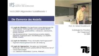 V5 Allgemeine Sozialtheorie I Rational Choice Theory Hubert Knoblauch [upl. by Roze]