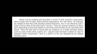 Componential analysis  Componential analysis in semantics notes [upl. by Anauqal]