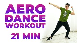 21 MIN AERO DANCE Workout • 2700 Steps • Walking Workout 161 [upl. by Olshausen97]