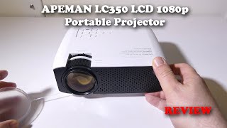 APEMAN LC350 1080P LCD Projector REVIEW [upl. by Regdor983]