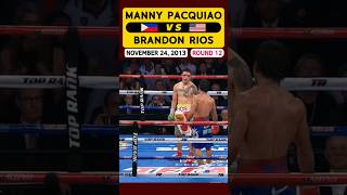 Manny Pacquiao 🇵🇭 VS 🇺🇸 Brandon Rios  November 24 2013  ROUND 12 [upl. by Erodasi404]