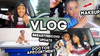 DOCTOR APPOINTMENT  BREASTFEEDING UPDATE  SHOPPING AT TARGET  COOKING IN THE AIR FRYER  VLOG [upl. by Olbap921]