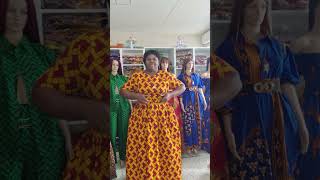 Tenue africaine de crop top et jupe boubou en en wax pagne Ankara skirt and blouse [upl. by Turino]