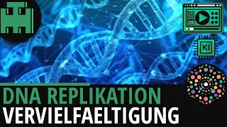 DNA Replikation│Biologie Lernvideo Learning Level Up KI [upl. by Nylrats]