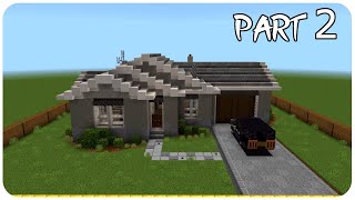 how to build a Suburban house in minecraft with interior part22 Minecraft Suburban house tutorial [upl. by Arateehc]