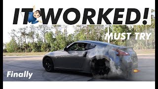 How to do a BURNOUT In your 370z350z  NO TUNE NEEDED [upl. by Lah]