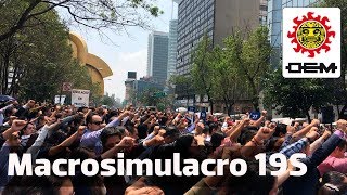 Así se vivió el macrosimulacro en la CDMX  OEM [upl. by Aehtna]