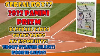 What are 2022 Panini Cereal Box Baseball Cards HUGE TROUT HIT rookiecards miketrout [upl. by Neruat]