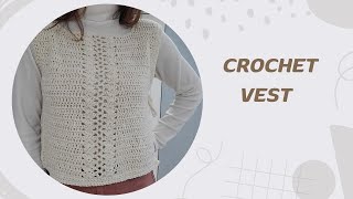 Crochet Vest  Crochet Top Vest [upl. by Nnylyma661]