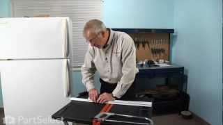 Refrigerator Repair  Replacing the Door Shelf Retainer Bar Frigidaire Part  215366002 [upl. by Selrahc711]