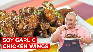 Soy Garlic Chicken Wings Recipe  SIMPOL  CHEF TATUNG [upl. by Aenad]