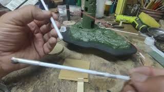 XPlus Rhedosaurus Model Kit Build Part 1 [upl. by Hsekar]