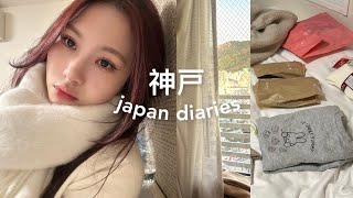 Japan diaries 🇯🇵  kobe beef asmr haul sannomiya teppanyaki shopping [upl. by Erodeht225]