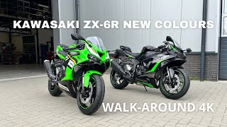 Kawasaki ZX6R 2025 Colours I WALKAROUND 4K [upl. by Yrbua]