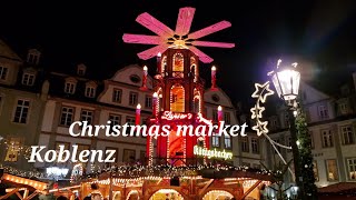 Christmas market Koblenz 2022  Koblenzer Weihnachtsmarkt [upl. by Northey38]