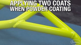 How to Apply Two Coats When Powder Coating  Motorcycle Stunt Cage Powder Coating  Eastwood [upl. by Eeznyl390]