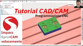 SprutCAM  CorsoTutorial CADCAM  impara il software per programmare le tue macchine CNC al meglio [upl. by Eiclud897]