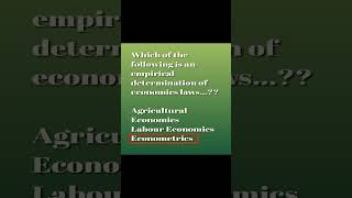 Econometrics shortvideo [upl. by Regnij]