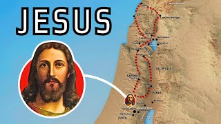 The Entire Life of Jesus on a Map [upl. by Nerok]