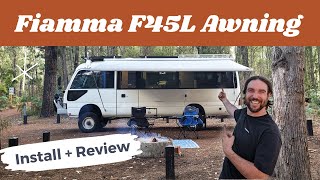 Fiamma F45L Awning Installation and Review How Does It Go In The West Aussie Wind [upl. by Alram]