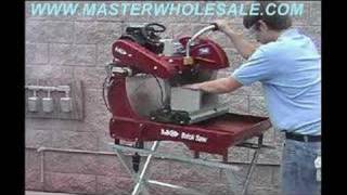 MK2002 Brick Block and Rock Saw Demonstration Video [upl. by Ramled]