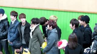 130207 EXO in SEHUNs Graduation Ceremony part1 [upl. by Stoughton]