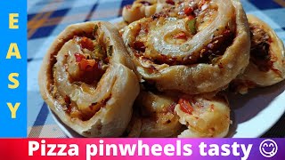 Pizza wheels recipe How to make pizza wheels Very tasty and easy recipe [upl. by Rimhsak]