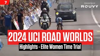 UCI Road World Championships Highlights 2024  Elite Women Time Trial [upl. by Pollitt]