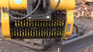 GyruStar 380 screening bucket on Kubota KX057 [upl. by Mansur]