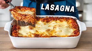 The Best CLASSIC Lasagna Recipe with EASY homemade ricotta [upl. by Fusuy]