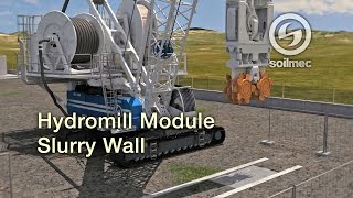 Hydromill Module SH 50 DiaphragmSlurry walls Soilmec 150m amp 250 mt deep [upl. by Ambrosane]