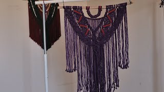 DIY Macrame Wall Hanging Tutorial diy [upl. by Yeslrahc]