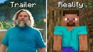 Minecraft Movie  Trailer vs Reality [upl. by Haneehs]