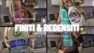 FINITI RECENSITIDETERSIVI LAVATRICE E PULIZIA CASA detersivi haul casa pulizie [upl. by Niveb]