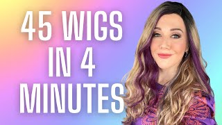 45 Wigs in 4 minutes 2022  HairKittyKittycom  Save 30 Code YTKitty30 [upl. by Adnarahs289]