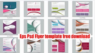 30 letterhead flyer Psd Eps Big Pack vol7 Free Download By Raju Online [upl. by Yellah599]